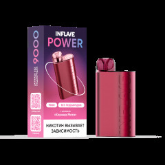 Электронная сигарета INFLAVE POWER 9000 затяжек Клюква Мята